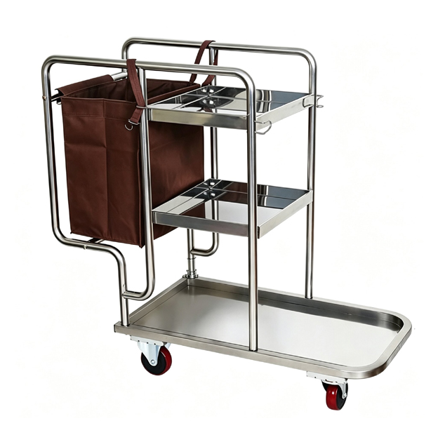 CT113.1 Stainless Steel Janitor Cart